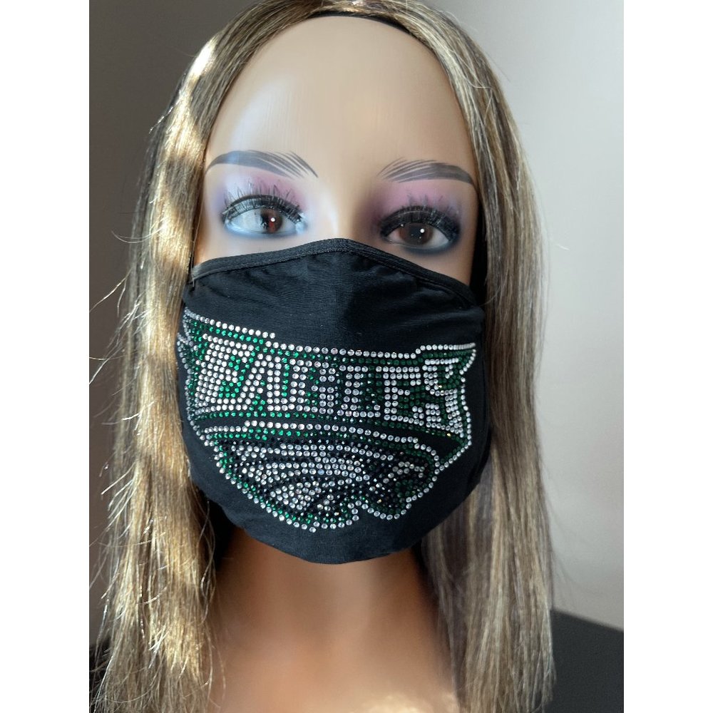 Philadelphia Eagles Bling Rhinestone Face Mask